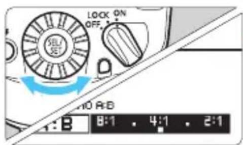 SET LOCK ON OFF 1: B 8:1 . 4:1 . 2:1