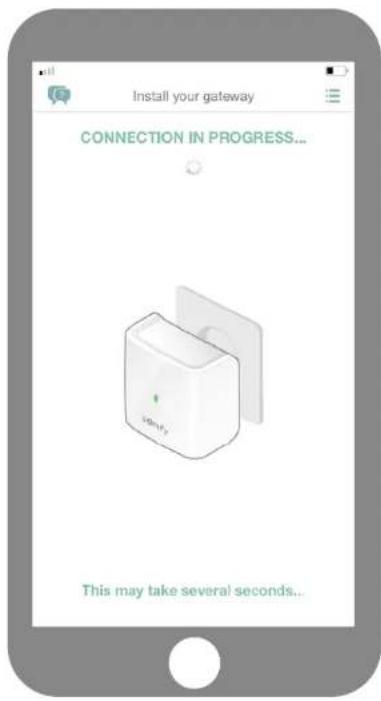 Install your gateway CONNECTION IN PROGRESS... Ismify This may take several seconds...