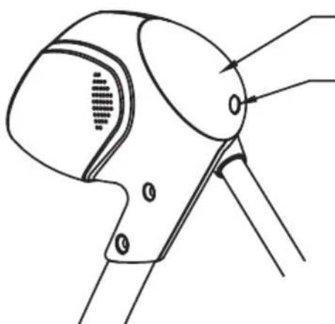 TECLA POWER (tecla de ligar/desligar, prima esta tecla para desativar todas as funções) TECLAS DE VELOCIDADE (5 velocidades) 3 TECLAS DE TEMPORIZADOR (15 minutos, 30 minutos, 60 minutos) BOTÃO MELODIAS (16 melodias, prima o botão para ativar a função, passar para a melodia seguinte e para desativar a função) TECLA PARA ABAIXAR O VOLUME SPEED 1 2 3 4 5 L 30° L 15° L 60° BOTÃO SONS DA NATUREZA (5 sons da natureza, prima o botão para ativar a função, passar à melodia seguinte e para desativar a função) BOTÃO PARA AUMENTAR O VOLUME