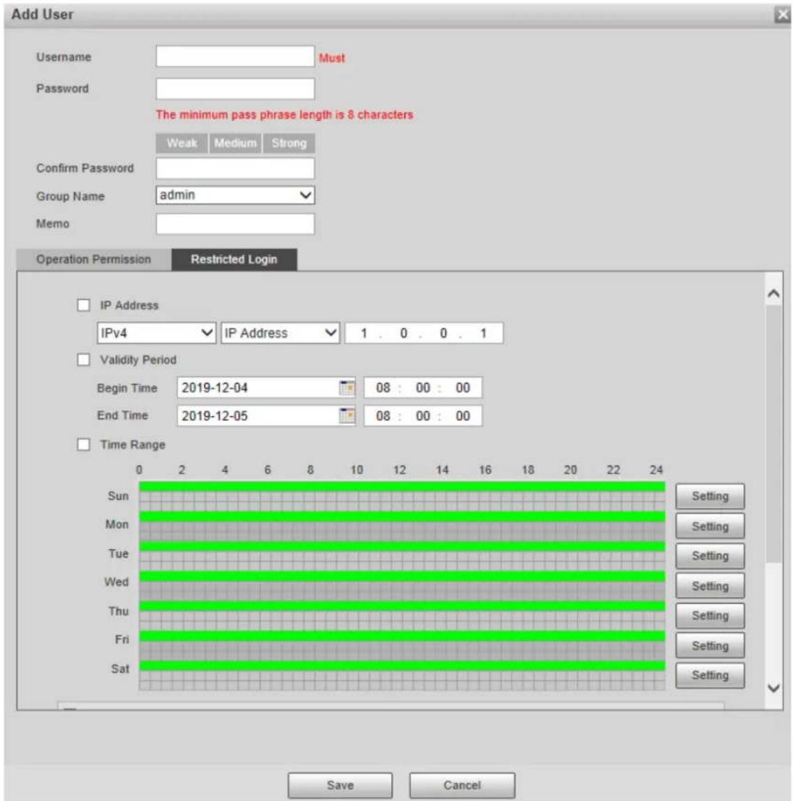 Dahua Technology DH-SD22204UE-GN-W - Adding Users - 3