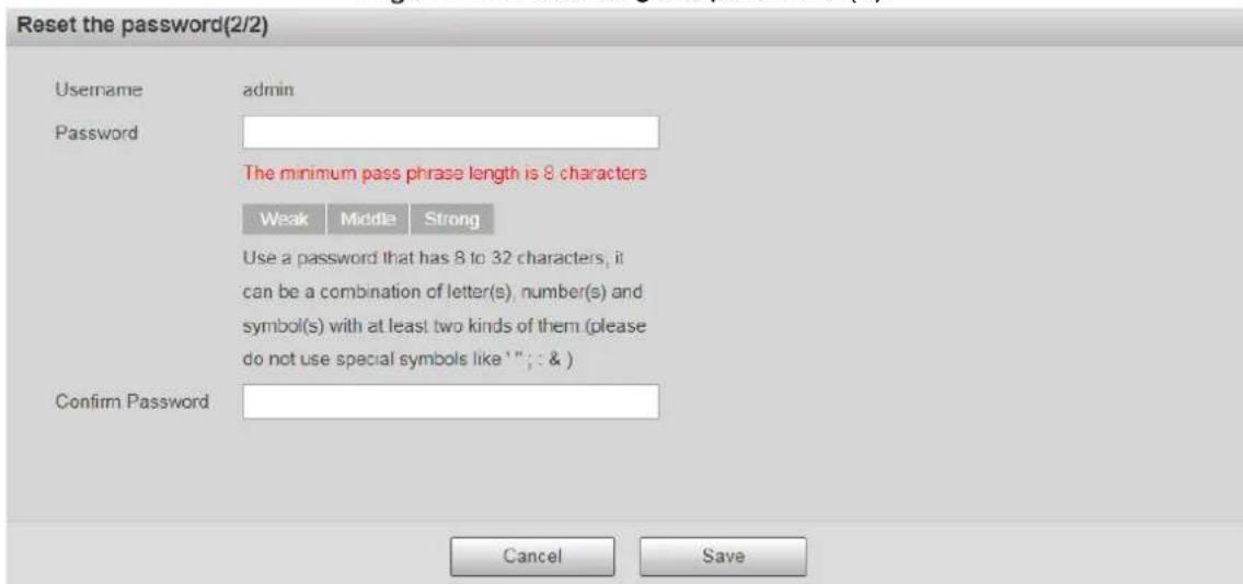 Dahua Technology DH-SD22204UE-GN-W - Resetting Password - 6