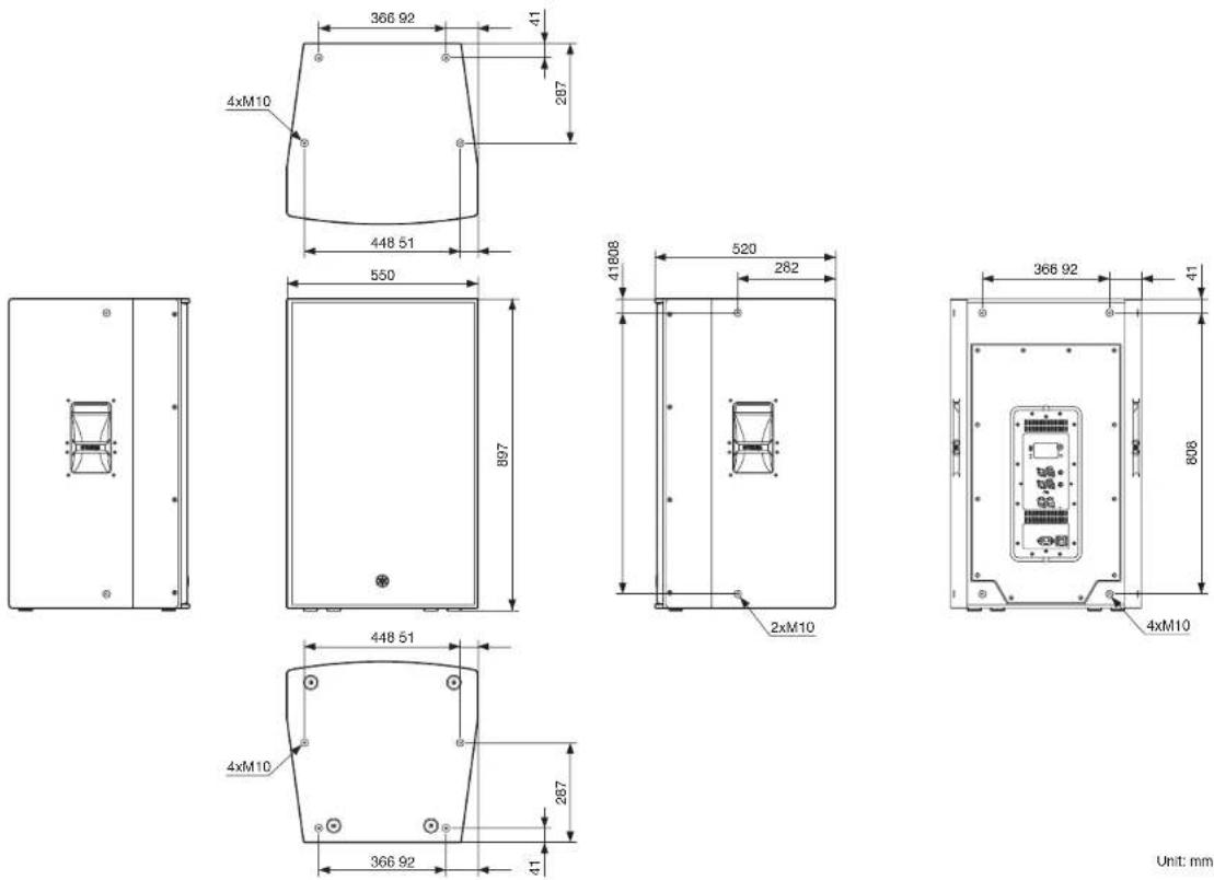 YAMAHA DZR12 - Dimensions - 1