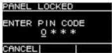YAMAHA DZR12 - If a PIN code has been set - 1