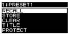 YAMAHA DZR12 - ③User preset list - 1