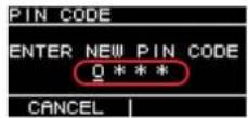 YAMAHA DZR12 - Open the PIN code Input screen. - 1