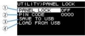 YAMAHA DZR12 - PANEL LOCK - 1