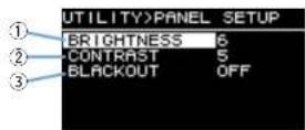 YAMAHA DZR12 - ■ PANEL SETUP - 1