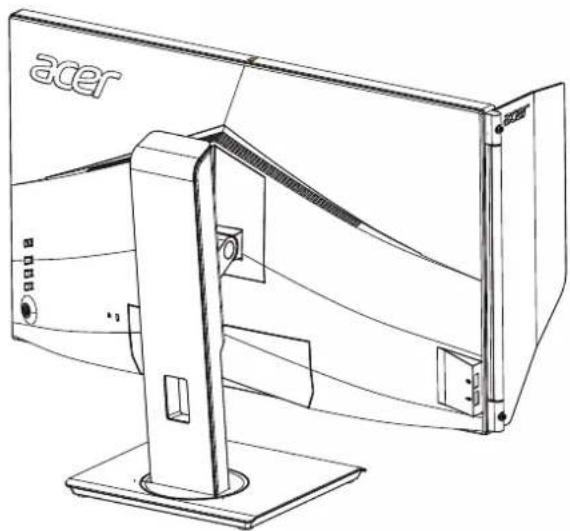 ACER BM270 - Instalace sluneční clony monitoru - 2