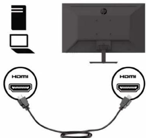 HP P274 - Připojení stojánku a podstavce monitoru - 5