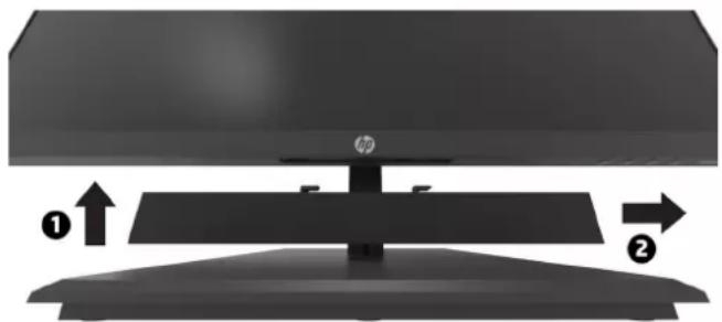 HP P274 - Připevnění reproduktoru HP Speaker Bar k monitoru - 2