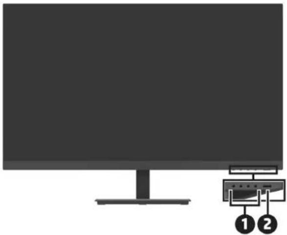 HP P274 - Ovládací prvky na čelním panelu - 1