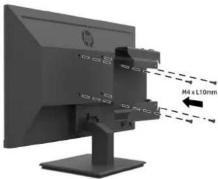 HP P274 - Připojení DT Mini PC k monitoru pomocí objímky HP Desktop Mini Security Dual VESA Sleeve V2 - 3