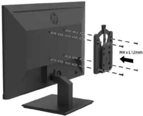 HP P274 - Připojení DT Mini PC k monitoru pomocí sady rychloupínacího adaptéru HP - 3