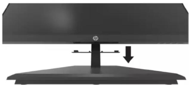 HP P274 - Připevnění reproduktoru HP Speaker Bar k monitoru - 1