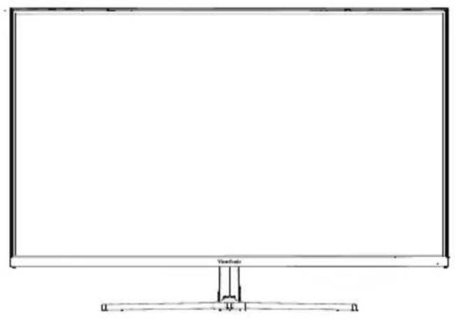 VIEWSONIC VX3258-2KC-MHD - 2-2. Vnější části monitoru - 1