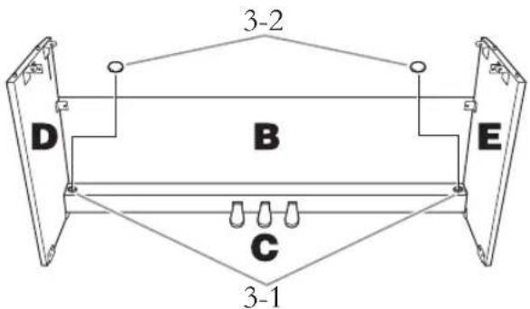 3-2 D B E C 3-1