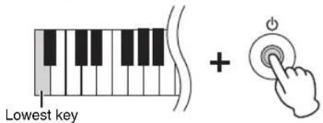 Lowest key +