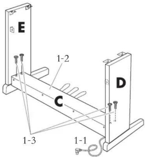 E 1-2 C D 1-3 1-1