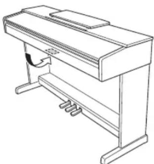 YAMAHA Arius YDP-144R - Using the bench (If included) - 1