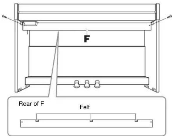F Rear of F Felt