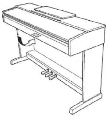 YAMAHA Arius YDP-144R - NAME PLATE LOCATION: - 1