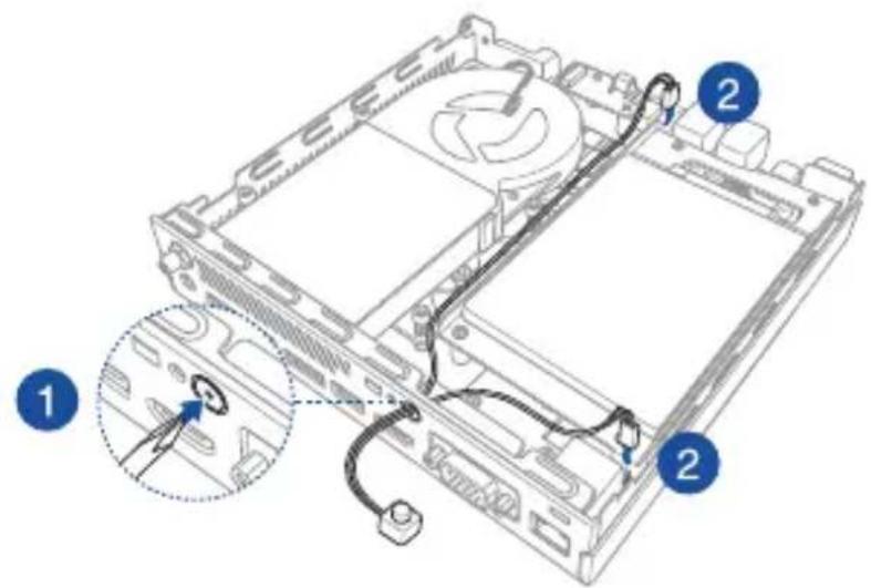 ASUS PB60G - Instalování vnějšího tlačítka - 1