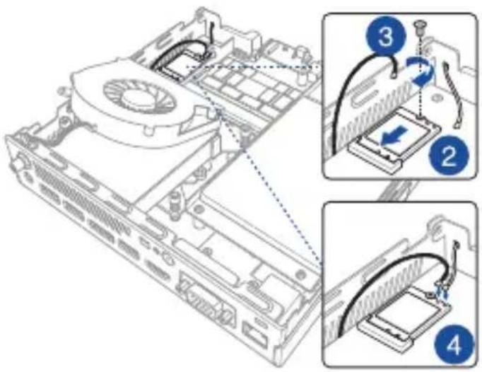 ASUS PB60G - Instalování bezdrátové karty - 1