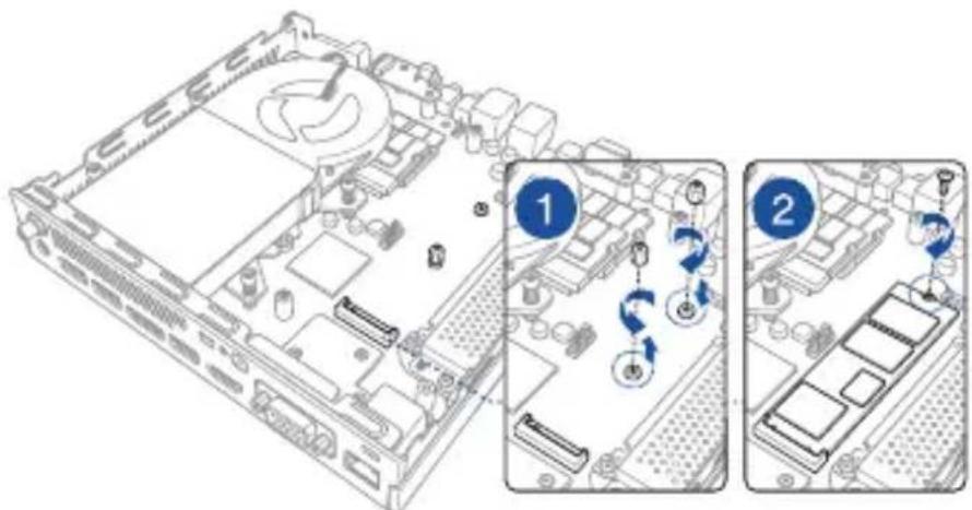 ASUS PB60G - Pokyny pro instalaci jednotky 2242 M.2 SSD - 2