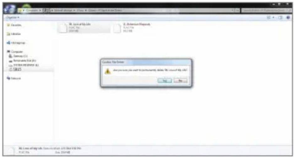 Astell&Kern A&norma SR15 - Delete Files (or Folders) from the Device - 1