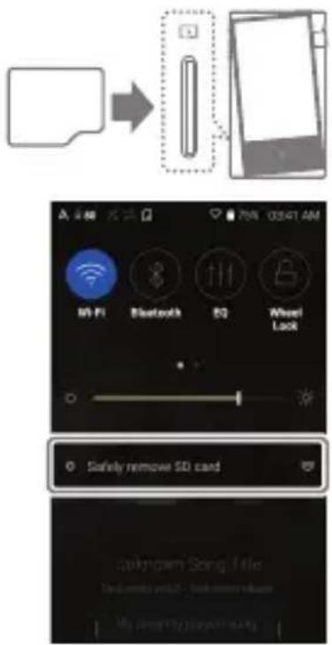 Astell&Kern A&norma SR15 - Insert/Remove a microSD Card - 1