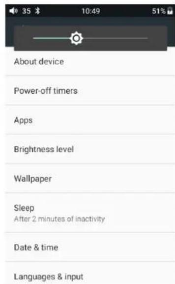 FiiO M6 - Brightness level - 2