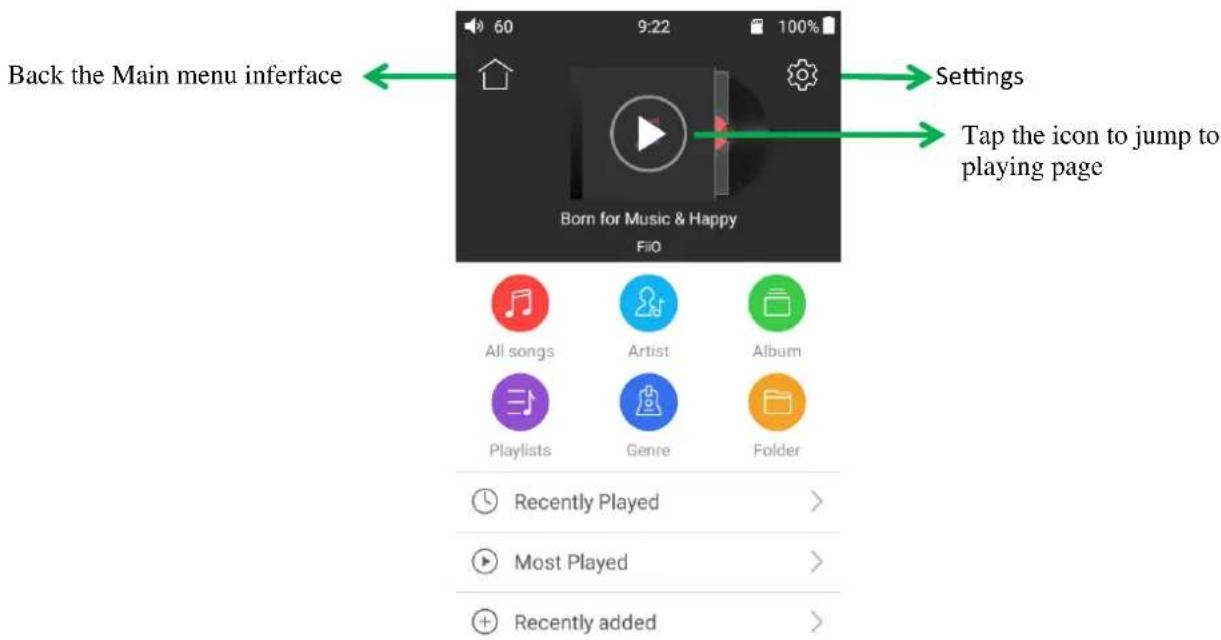 FiiO M6 - APP homepage - 8