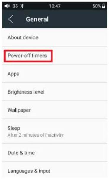 FiiO M6 - Power-off Timer - 1