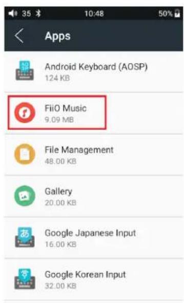 FiiO M6 - Apps - 2