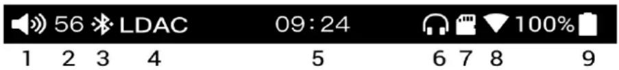 FiiO M6 - - Status bar - 1