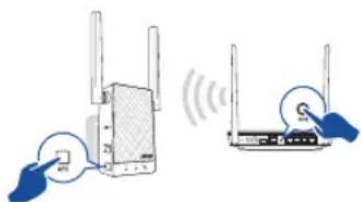 ASUS RP-AC55 - Methode 1: Verwendung von WPS (Wi-Fi Protected Setup) - 1