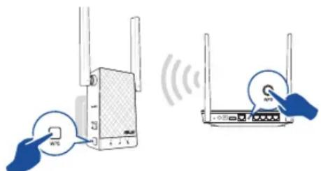 ASUS RP-AC55 - Опция 1: Користування WPS (Wi-Fi Protected Setup) - 1