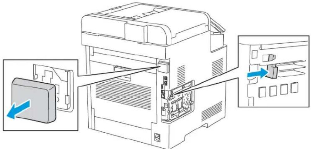 XEROX WorkCentre 6515 - RReemmoovviinngg tthhee WWiirreelleessss NNeettwwoorkk AAddaaptteerr - 4