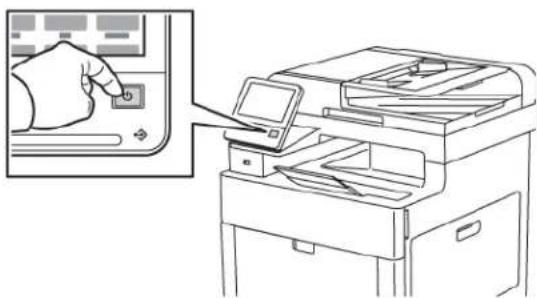 XEROX WorkCentre 6515 - Powering the Printer On and Off - 1