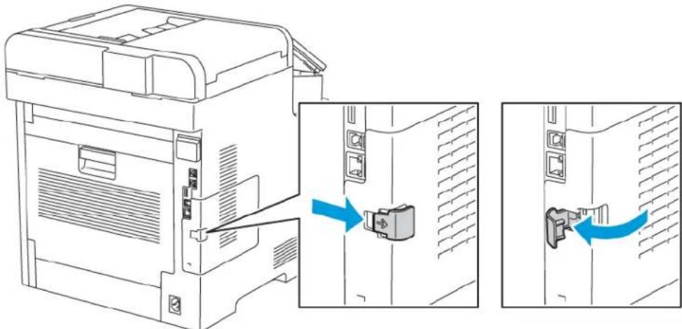 XEROX WorkCentre 6515 - RReemmoovviinngg tthhee WWiirreelleessss NNeettwwoorkk AAddaaptteerr - 2