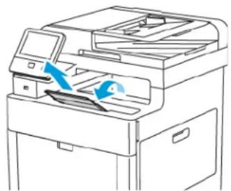 XEROX WorkCentre 6515 - Opening the Output Tray Extension - 1