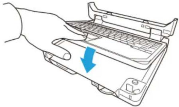 PANASONIC Toughbook CF-33 - Attaching the slim keyboard to the vehicle dock adaptor - 2