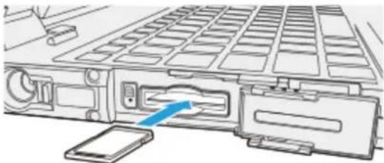 PANASONIC Toughbook CF-33 - To insert the card - 4