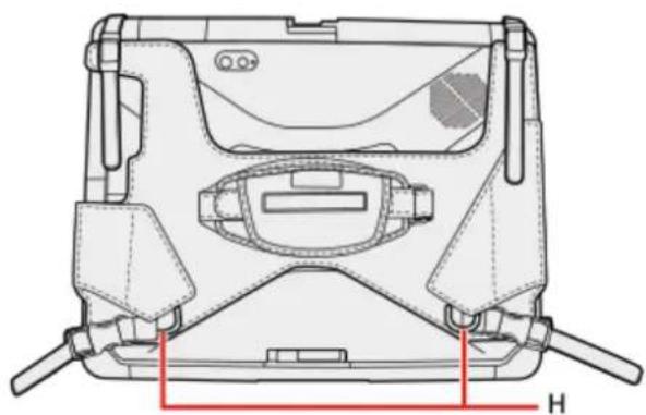 PANASONIC Toughbook CF-33 - Attaching the shoulder strap to the Rotate Hand Strap - 1