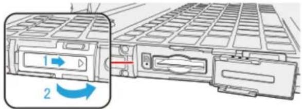Diagram showing ventilation system with labeled components and directional arrows indicating flow or movement