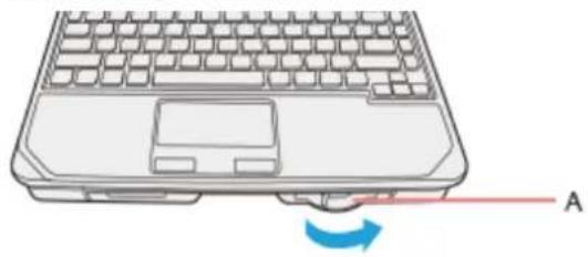 PANASONIC Toughbook CF-33 - Detaching the slim keyboard from the vehicle dock adaptor - 1