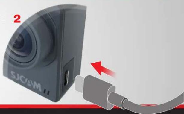 SJCAM SJ8 Pro - INSERTING A USB-C CABLE - 2