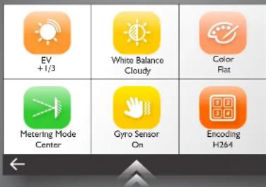 SJCAM SJ8 Pro - Mode Settings Screen - 3