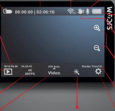 SJCAM SJ8 Pro - The Main Screen - 2