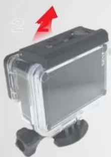 SJCAM SJ8 Pro - REMOVING THE CAMERA FROM THE WATERPROOF HOUSING - 2